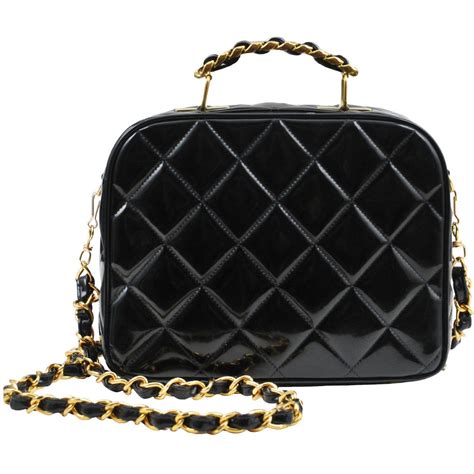 black chanel lunch box|Chanel box bag black.